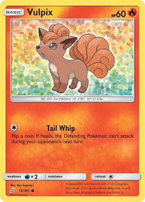 Vulpix card from SM - Team Up
