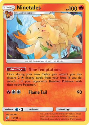 Ninetales card from SM - Team Up