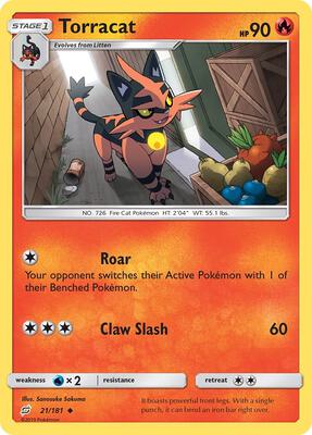 Torracat card from SM - Team Up