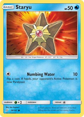 Staryu card from SM - Team Up