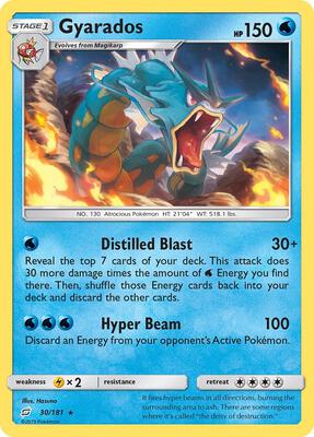 Gyarados card from SM - Team Up