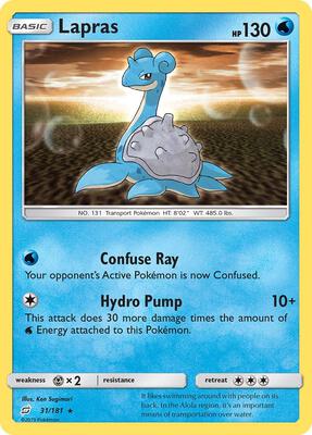 Lapras card from SM - Team Up