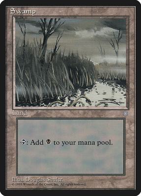 Swamp (354) card from Ice Age