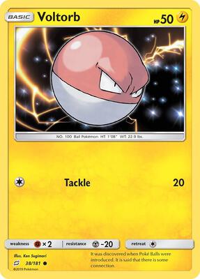 Voltorb card from SM - Team Up
