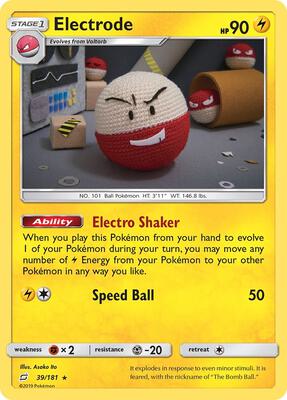 Electrode card from SM - Team Up