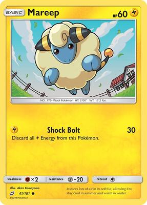 Mareep card from SM - Team Up