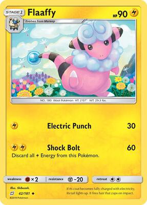 Flaaffy card from SM - Team Up