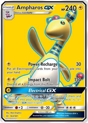 Ampharos GX (Full Art) card from SM - Team Up