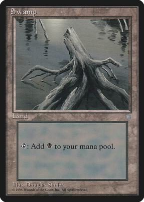 Swamp (355) card from Ice Age