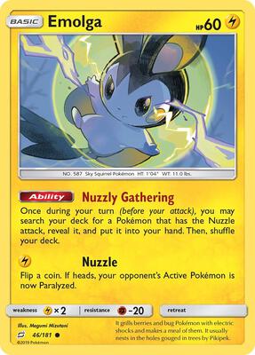 Emolga card from SM - Team Up