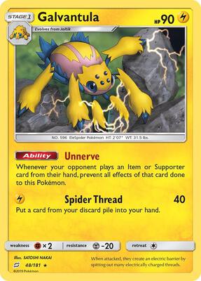 Galvantula card from SM - Team Up
