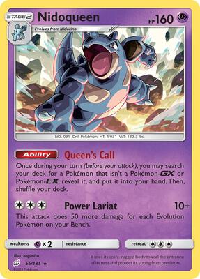 Nidoqueen card from SM - Team Up