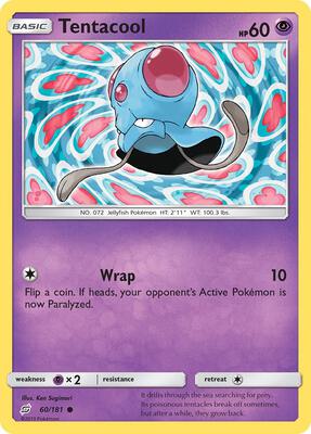 Tentacool card from SM - Team Up