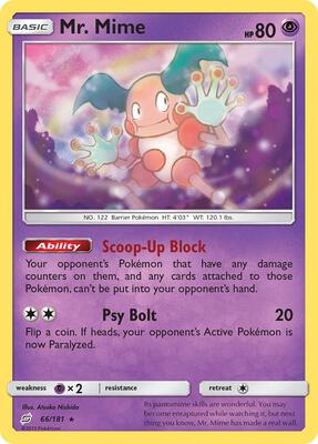 Mr. Mime card from SM - Team Up