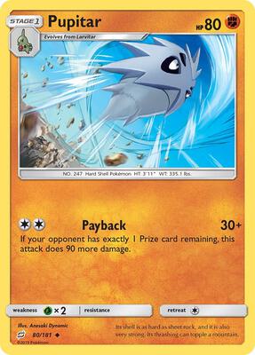 Pupitar card from SM - Team Up
