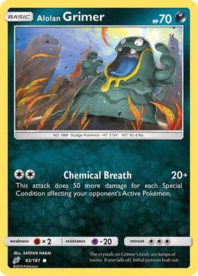 Alolan Grimer card from SM - Team Up