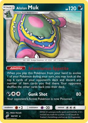 Alolan Muk card from SM - Team Up