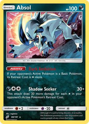 Absol card from SM - Team Up