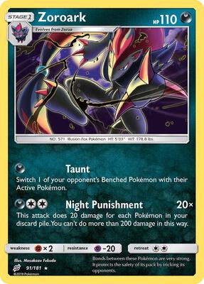 Zoroark card from SM - Team Up