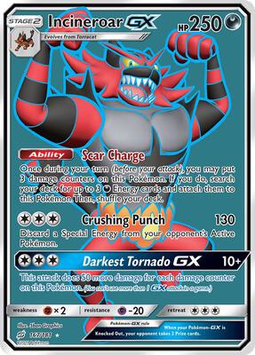 Incineroar GX (Full Art) card from SM - Team Up