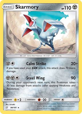 Skarmory card from SM - Team Up