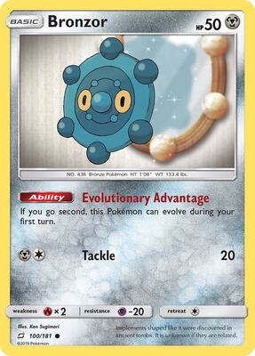 Bronzor card from SM - Team Up