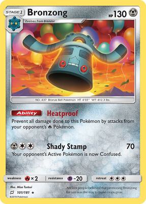 Bronzong card from SM - Team Up