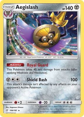 Aegislash card from SM - Team Up