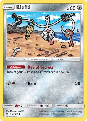 Klefki card from SM - Team Up