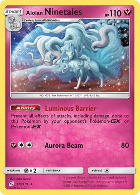 Alolan Ninetales card from SM - Team Up