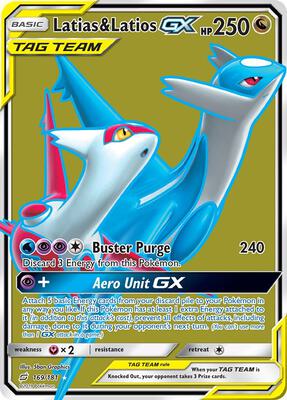 Latias & Latios GX (Full Art) card from SM - Team Up