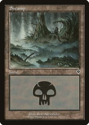 Swamp (340) card from Invasion
