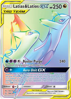 Latias & Latios GX (Secret) card from SM - Team Up