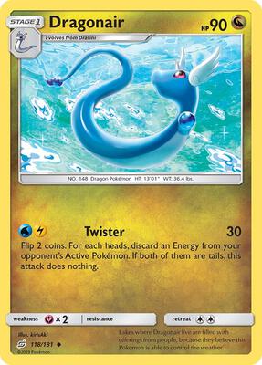 Dragonair card from SM - Team Up
