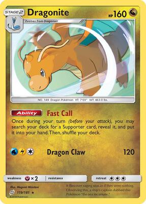 Dragonite card from SM - Team Up