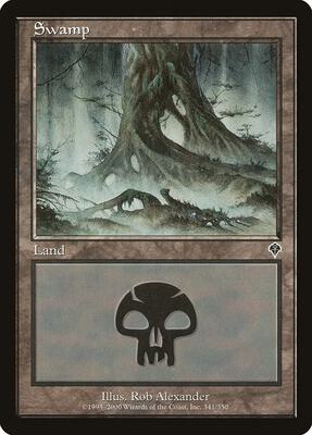 Swamp (341) card from Invasion