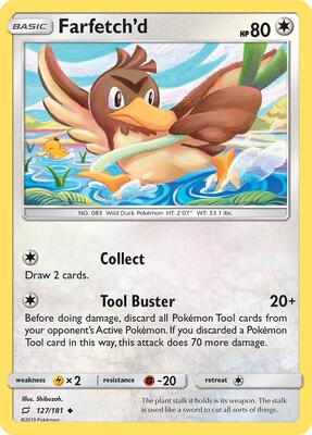 Farfetch'd card from SM - Team Up