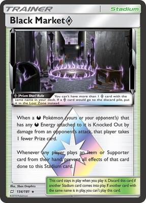Black Market Prism Star card from SM - Team Up