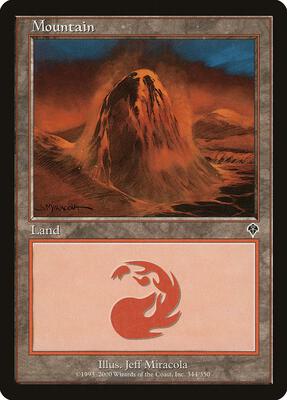 Mountain (344) card from Invasion