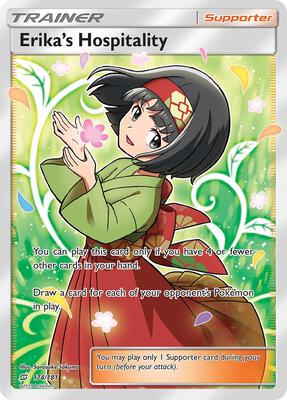 Erika's Hospitality (Full Art) card from SM - Team Up