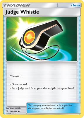 Judge Whistle card from SM - Team Up