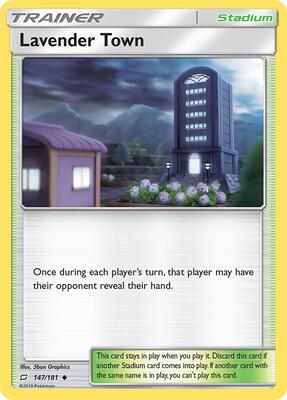 Lavender Town card from SM - Team Up