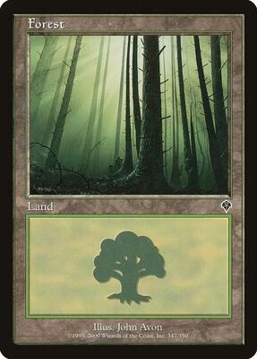 Forest (347) card from Invasion