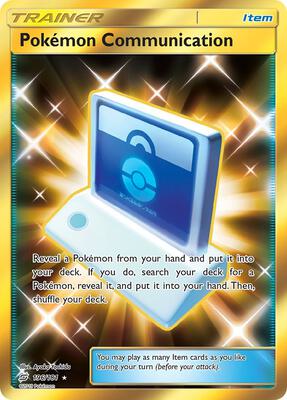 Pokemon Communication (Secret) card from SM - Team Up
