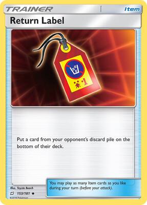 Return Label card from SM - Team Up