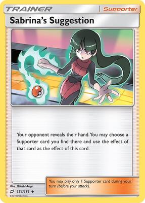 Sabrina's Suggestion card from SM - Team Up