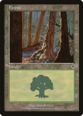 Forest (348) card from Invasion