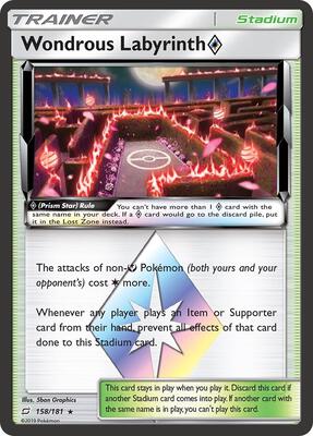 Wondrous Labyrinth Prism Star card from SM - Team Up