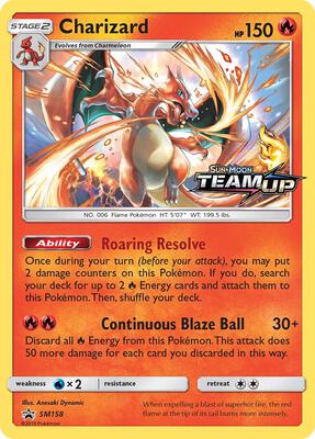 Charizard - SM158 card from SM Promos