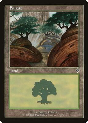 Forest (349) card from Invasion